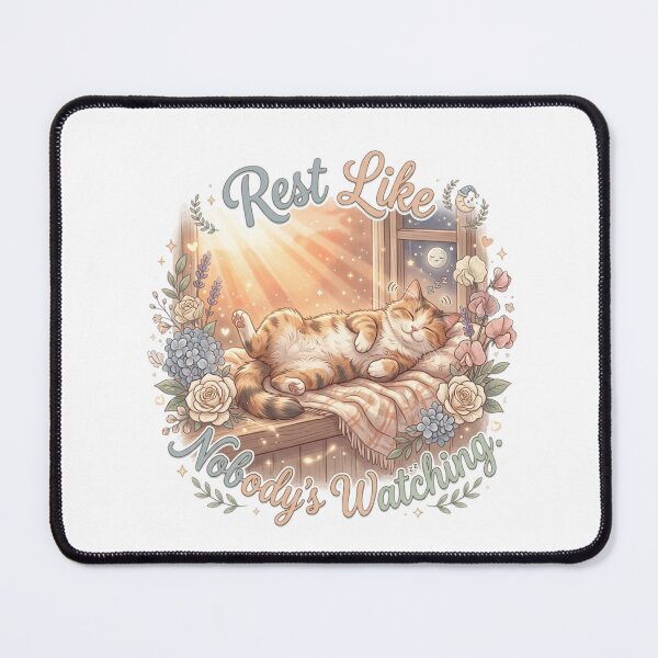 Item preview, Rest Like Nobody's Watching - Cat Logic designed and sold by RunningWhiskers.