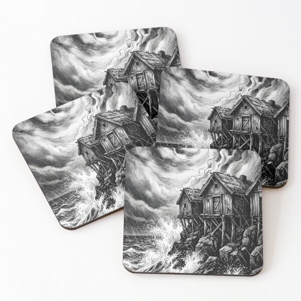 Item preview, Norwegian Witch Storm Coast Nordic Gothic Art designed and sold by NorwegianWitch.
