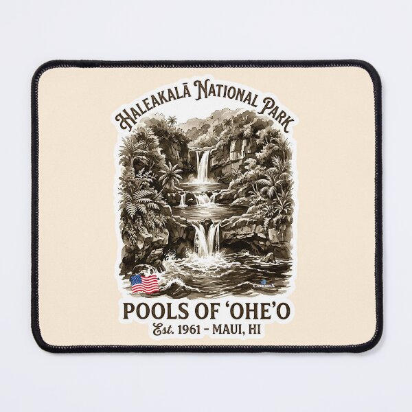 Item preview, Pools of Oheo Haleakala Hawaii Vintage designed and sold by EvergreenPark - Tee Studio.