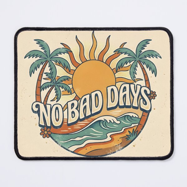 Item preview, No Bad Days Vintage Retro Sunset Graphic Typography designed and sold by eihabo.