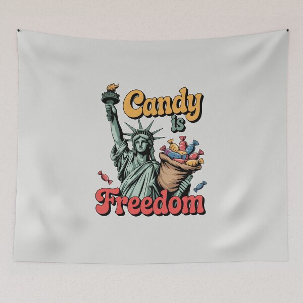 Item preview, Candy Is Freedom – Funny Halloween Candy Design designed and sold by Jollys-ArtShop.