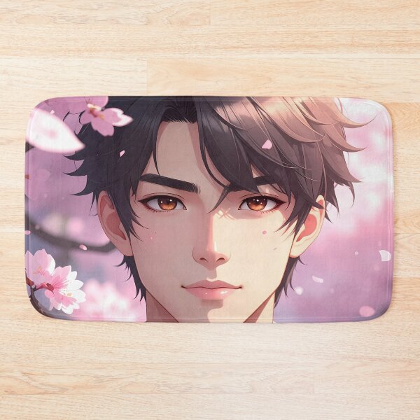 Item preview, Handsome Anime Boy under Cherry Blossom Trees designed and sold by BetweenForms.