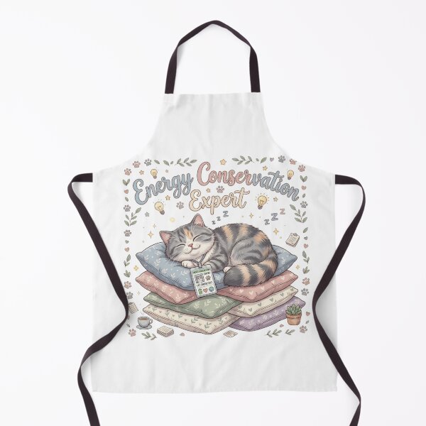 Item preview, Energy Conservation Expert - Cat Logic designed and sold by RunningWhiskers.