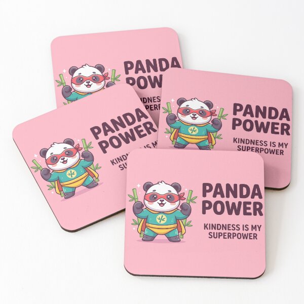 Item preview, Panda Power Kindness Is My Superpower Cute Superhero designed and sold by Amir Faysal.
