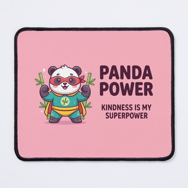 Item preview, Panda Power Kindness Is My Superpower Cute Superhero designed and sold by Amir Faysal.