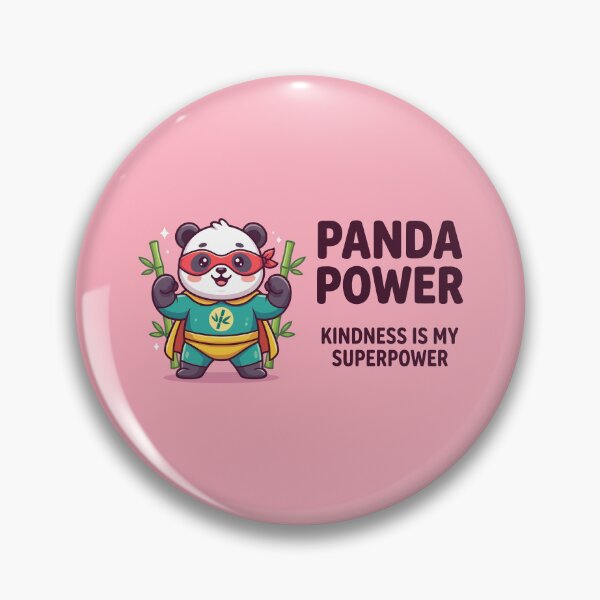 Item preview, Panda Power Kindness Is My Superpower Cute Superhero designed and sold by Amir Faysal.