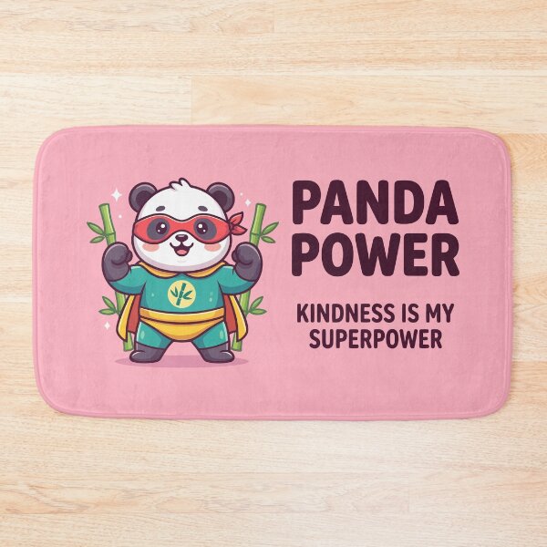 Item preview, Panda Power Kindness Is My Superpower Cute Superhero designed and sold by Amir Faysal.
