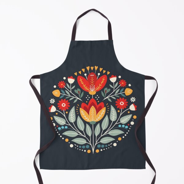 Item preview, Scandinavian Folk Art, Botanical Flowers designed and sold by xiao xuans.