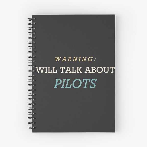 Item preview, Warning: Will Talk About Pilots - Pilot designed and sold by RetroThreadWorks.
