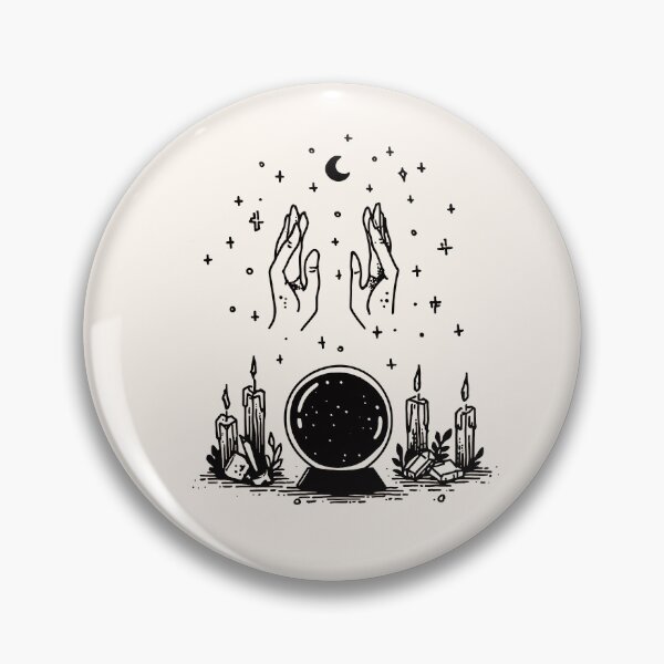 Item preview, Crystal Ball Witchy Halloween Art designed and sold by oneofthesedayys.