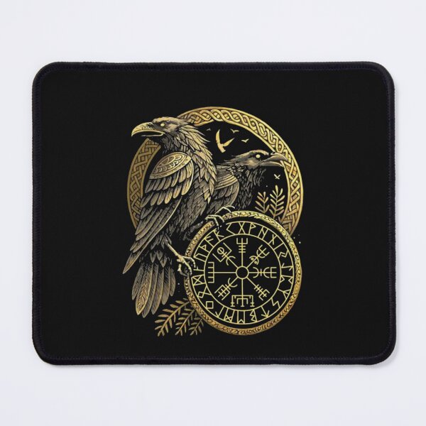Item preview, Norse Rune Huginn And Muninn Celtic Viking Compass Vegvisir designed and sold by Gbriel3.