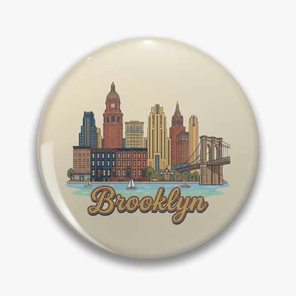 Item preview, Brooklyn New York Bridge Skyline Art Print & Airbnb Decor designed and sold by 21 Tulips.