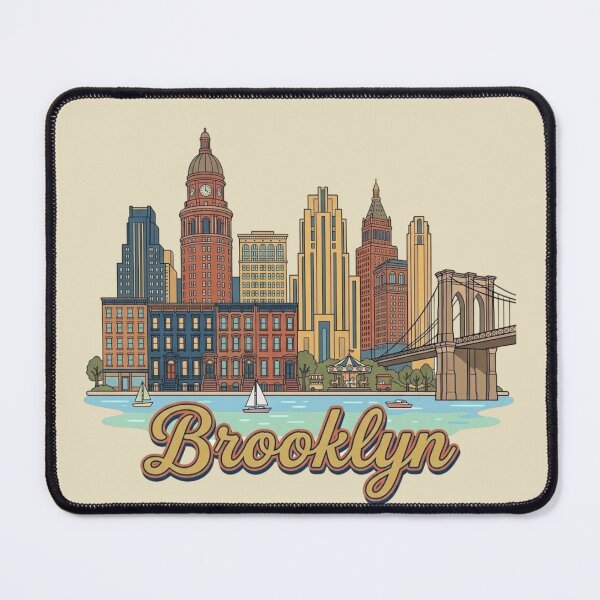 Item preview, Brooklyn New York Bridge Skyline Art Print & Airbnb Decor designed and sold by 21 Tulips.