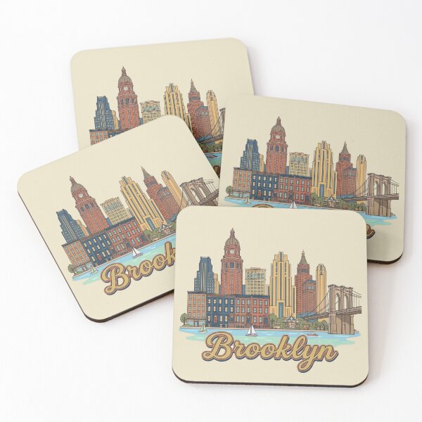 Item preview, Brooklyn New York Bridge Skyline Art Print & Airbnb Decor designed and sold by 21 Tulips.