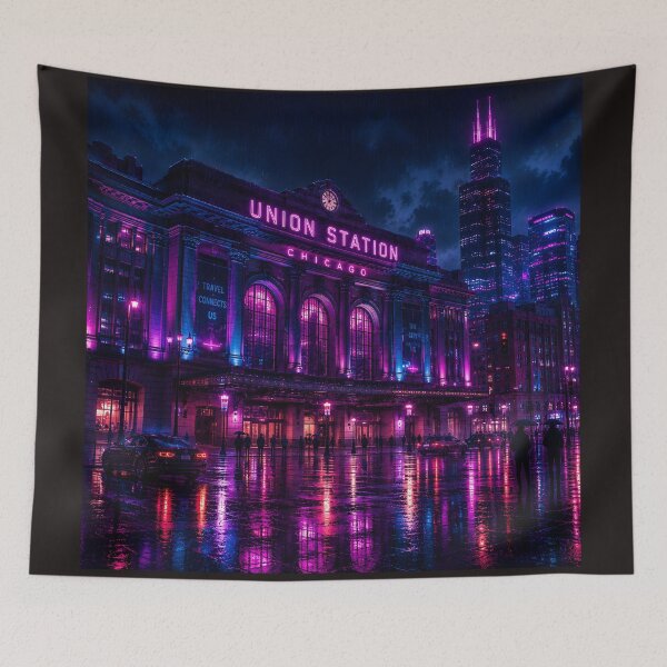 Item preview, Chicago 2150 | Windy City | Neon Atlas designed and sold by NSAstore.