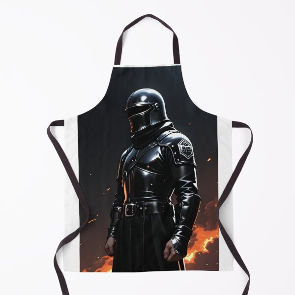 Item preview, Fantasy - Dark Knight in Leather Armor, Menacing Aura in Flames designed and sold by AnimeShin.