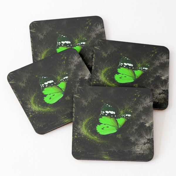 Item preview, Emerald Butterfly of Transformation | Mystical Nature designed and sold by Fei Long Design Hub.