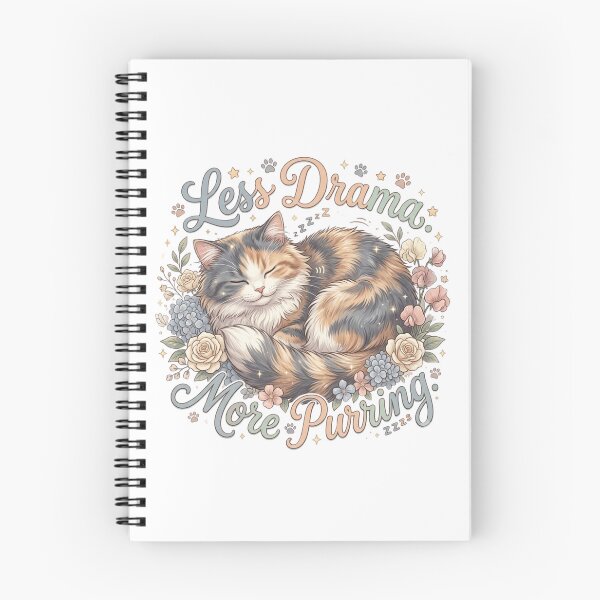 Item preview, Less Drama. More Purring. - Cat Logic designed and sold by RunningWhiskers.