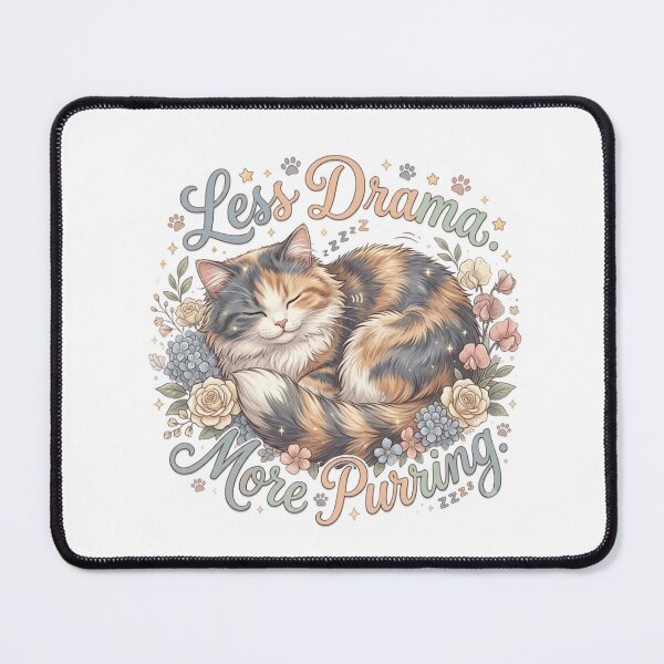 Item preview, Less Drama. More Purring. - Cat Logic designed and sold by RunningWhiskers.