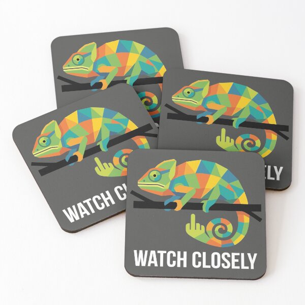 Item preview, Geometric Mosaic Chameleon Watch Closely Sarcastic Reptile designed and sold by Amir Faysal.