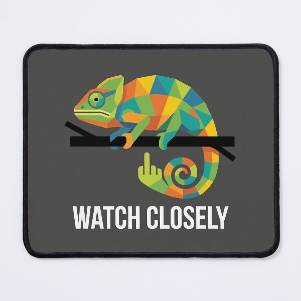 Item preview, Geometric Mosaic Chameleon Watch Closely Sarcastic Reptile designed and sold by Amir Faysal.