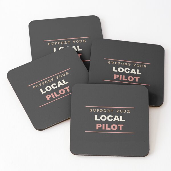 Item preview, Support Your Local Pilot - Pilot designed and sold by RetroThreadWorks.