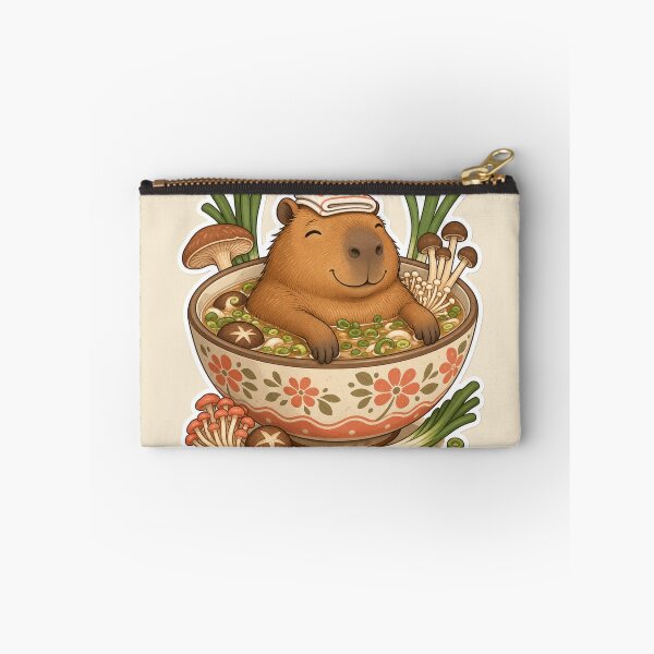 Item preview, Cozy Capybara Soup Bath designed and sold by PixelToPress.