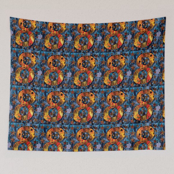 Item preview, Abstract Number 8 Venetian Carnival Masquerade Artwork designed and sold by NornAxiom.