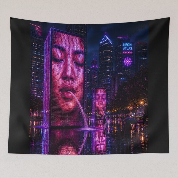 Item preview, Chicago 2150 | Windy City | Neon Atlas designed and sold by NSAstore.