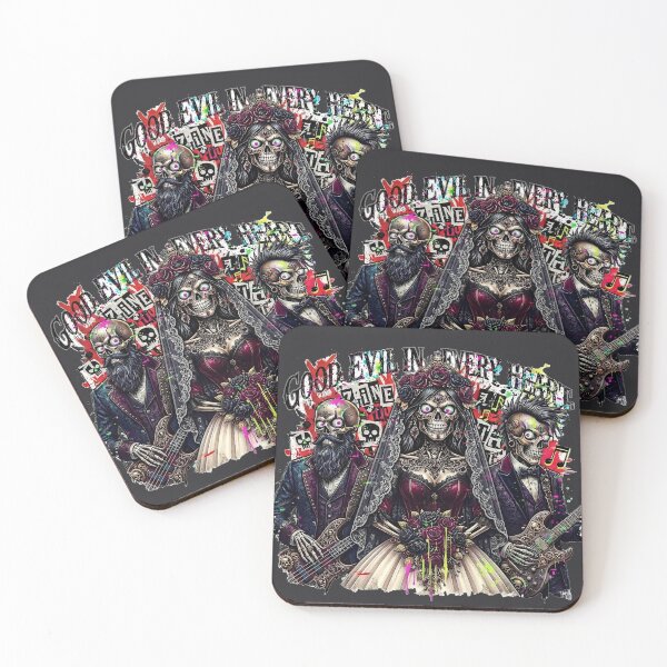 Item preview, Skeleton Bride Band Neon Splatters designed and sold by Voodoo Store Paranormal Collections.