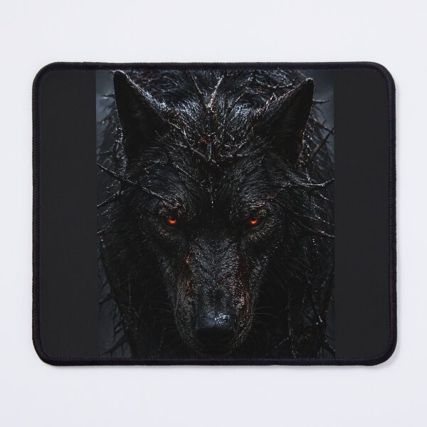 Item preview, Dark Forest Thorn Wolf Mystic Fantasy Art designed and sold by Vaelia.