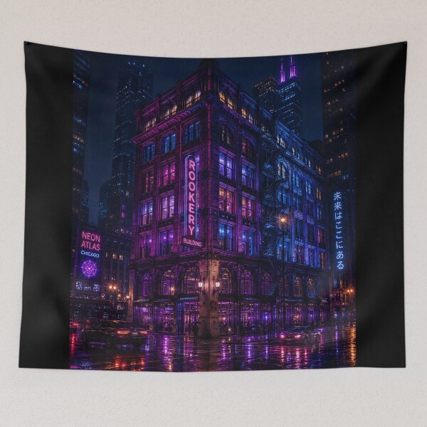 Item preview, Chicago 2150 | Windy City | Neon Atlas designed and sold by NSAstore.
