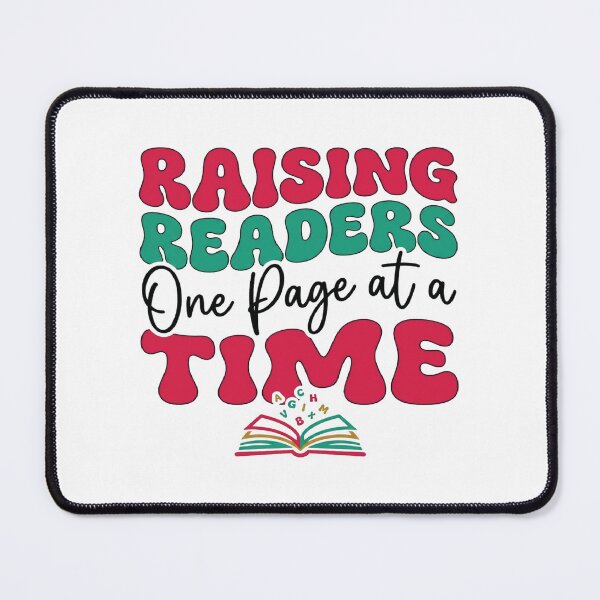 Item preview, raising readers one page at a time, Teacher, Book Lover Gift designed and sold by CloudyPress.