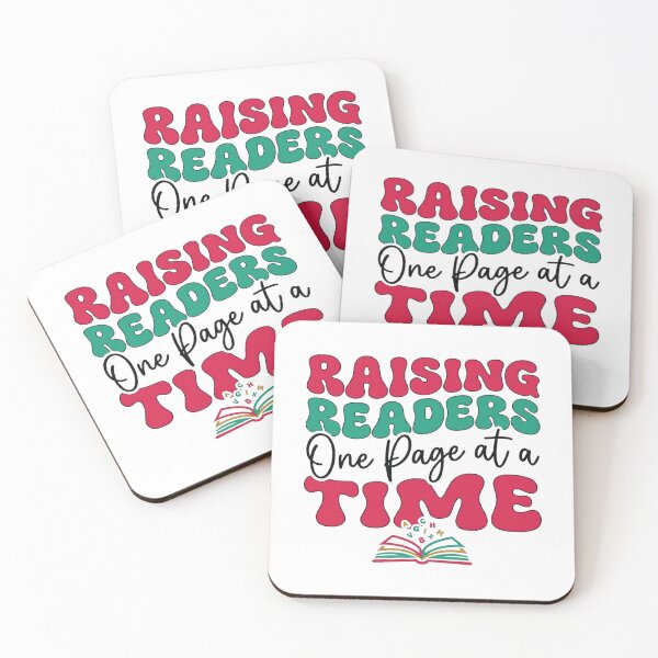 Item preview, raising readers one page at a time, Teacher, Book Lover Gift designed and sold by CloudyPress.