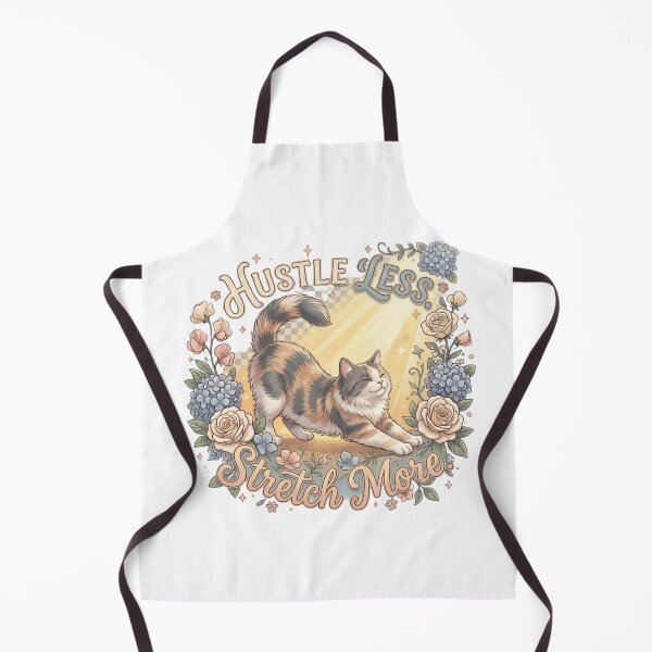 Item preview, Hustle Less. Stretch More. - Cat Logic designed and sold by RunningWhiskers.