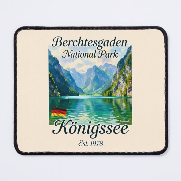 Item preview, Konigssee Lake Monet Vintage Art designed and sold by EvergreenPark - Tee Studio.