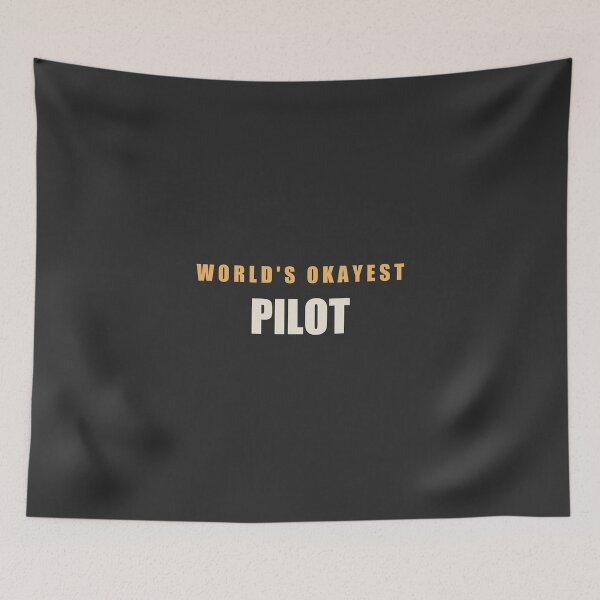 Item preview, World's Okayest Pilot - Pilot designed and sold by RetroThreadWorks.