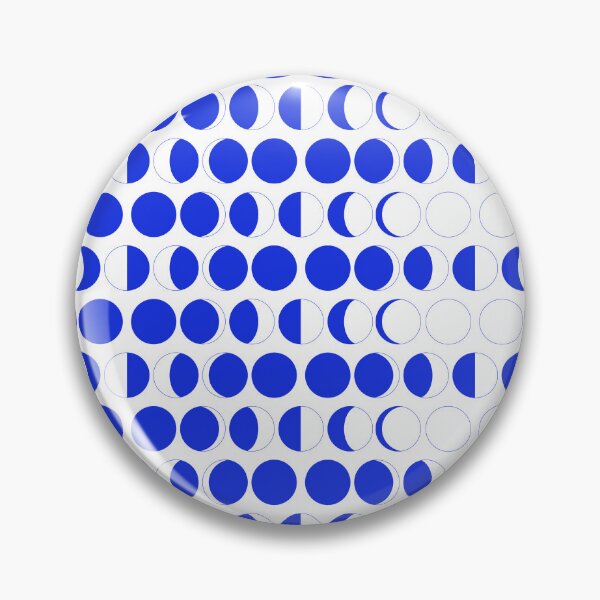 Item preview, Blue Moon Phase Pattern | Modern Geometric Seamless Design designed and sold by Creatory.studio.