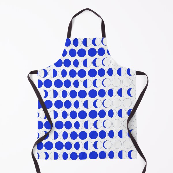 Item preview, Blue Moon Phase Pattern | Modern Geometric Seamless Design designed and sold by Creatory.studio.