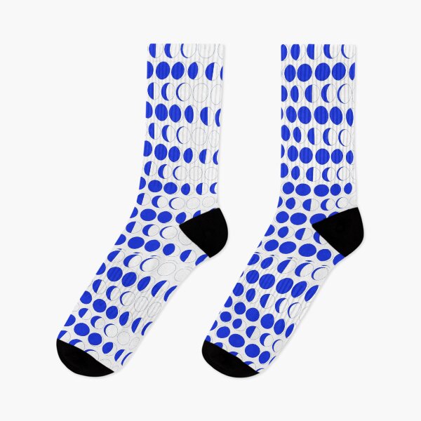 Item preview, Blue Moon Phase Pattern | Modern Geometric Seamless Design designed and sold by Creatory.studio.
