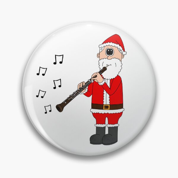 Item preview, Santa Playing Oboe, Christmas Oboist Woodwind Musician designed and sold by doodlerob.