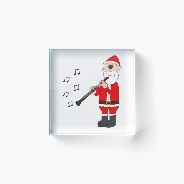 Item preview, Santa Playing Oboe, Christmas Oboist Woodwind Musician designed and sold by doodlerob.