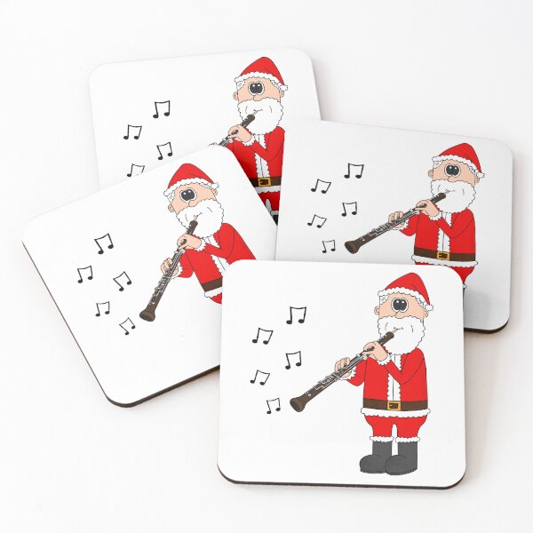 Item preview, Santa Playing Oboe, Christmas Oboist Woodwind Musician designed and sold by doodlerob.