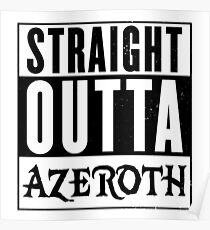 Geradeaus Azeroth Poster