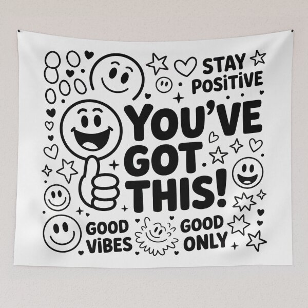 Item preview, Stay Positive, You've Got This! Good Vibes, Good Only designed and sold by 123ks.