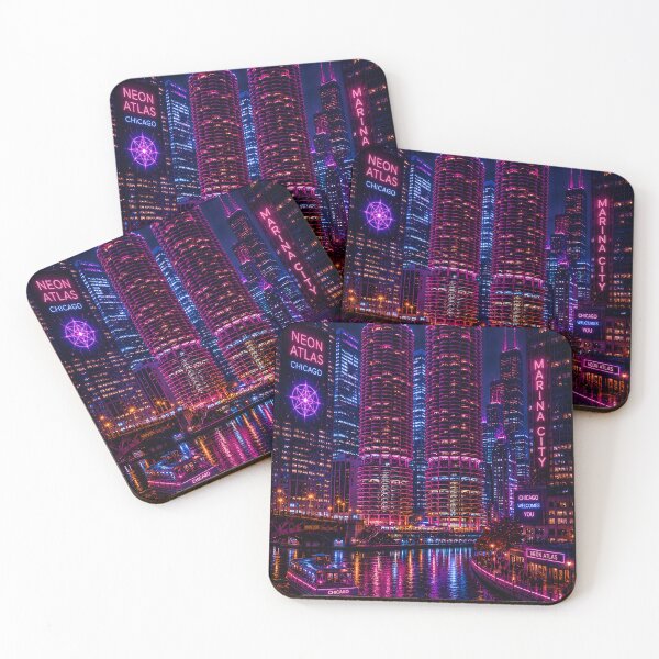 Item preview, Chicago 2150 | Windy City | Neon Atlas designed and sold by NSAstore.