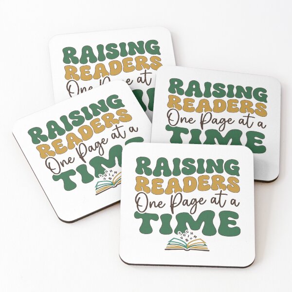 Item preview, raising readers one page at a time, Teacher, Book Lover Gift designed and sold by CloudyPress.