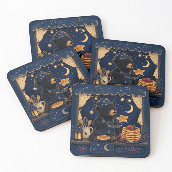Item preview, Midnight Pancake Bear Stand designed and sold by PixelToPress.