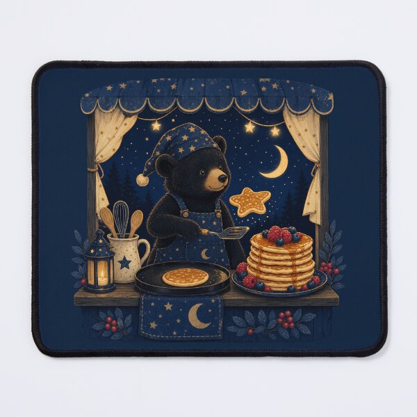 Item preview, Midnight Pancake Bear Stand designed and sold by PixelToPress.