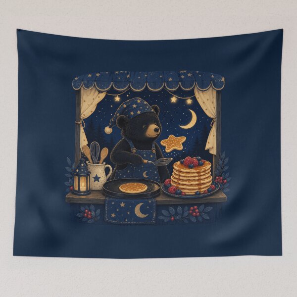Item preview, Midnight Pancake Bear Stand designed and sold by PixelToPress.